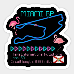 Miami Grand Prix,Formula 1, USA, Florida, F1 Sticker